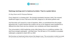 Radiology backlogs aren't a headcount problem. They're a system failure.